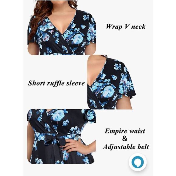 NWT PINUP FASHION PLUS SIZE DRESS - Picture 3 of 4